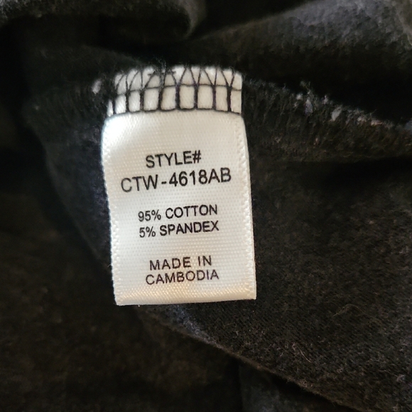 2 Zenana Outfitters V-Neck Tees - Stone-Washed Dark Gray and Blue, Small - Picture 10 of 10